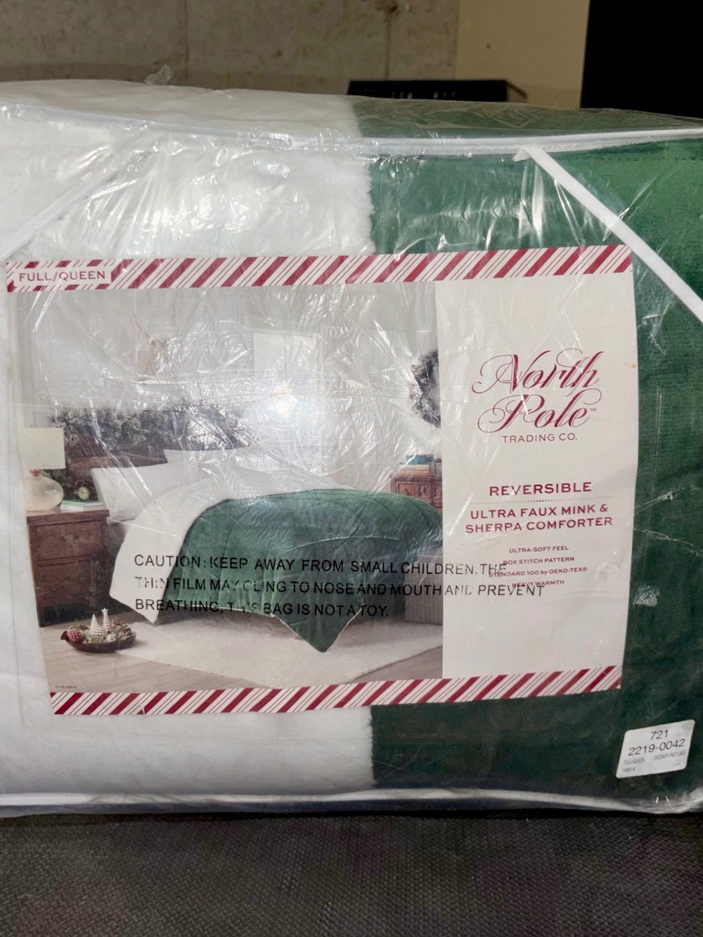 Reversible Faux Mink & Sherpa Comforter